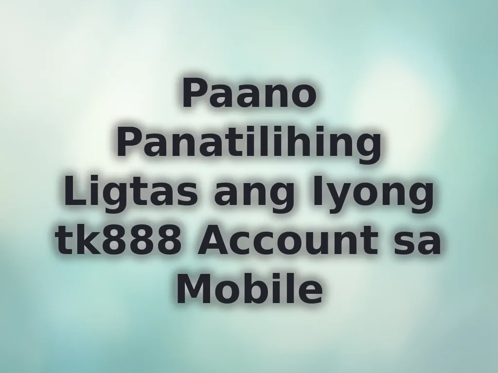 Mobile security settings